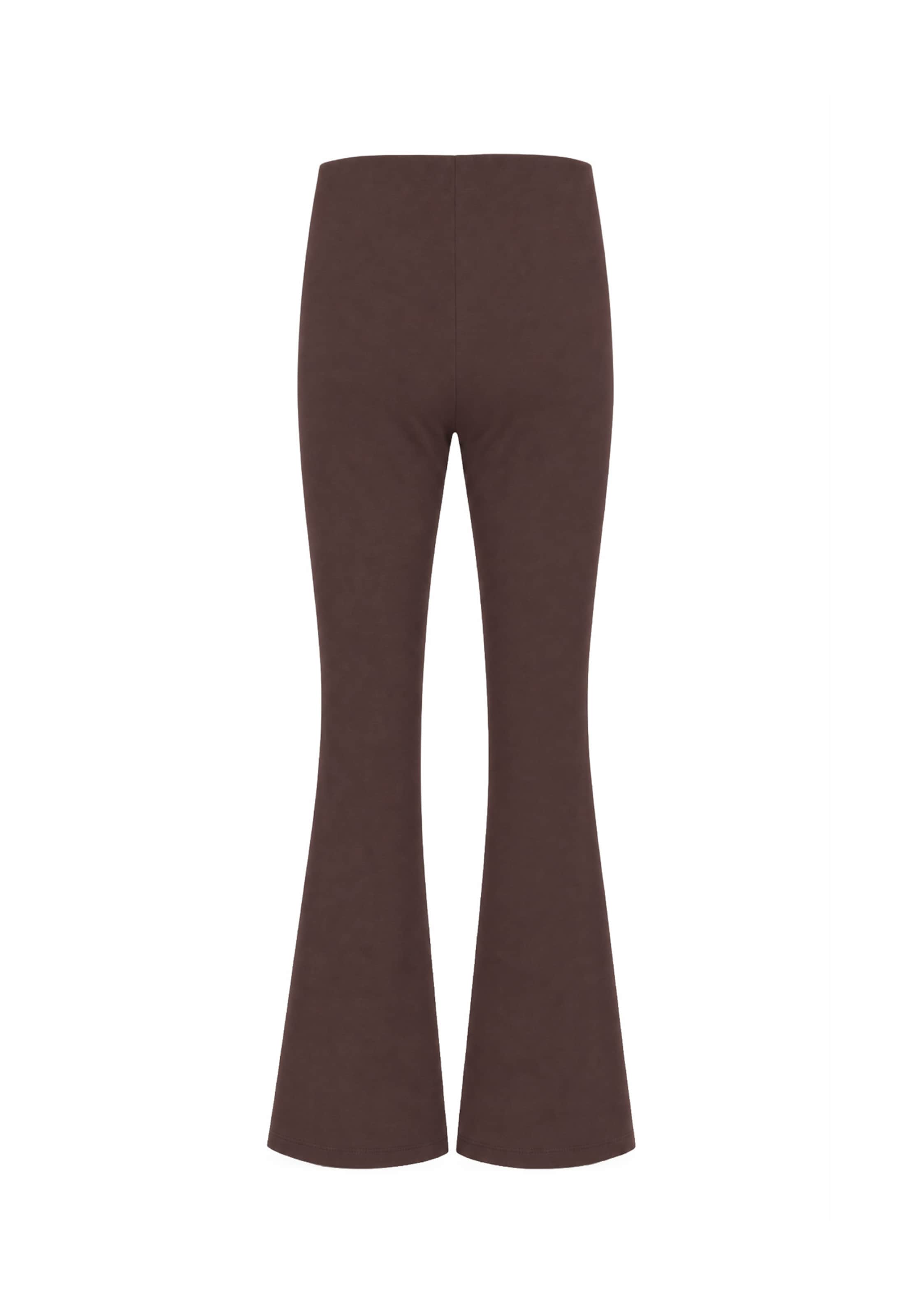 OH APRIL Bootcut Legginsy 'Tia' w kolorze brązowy