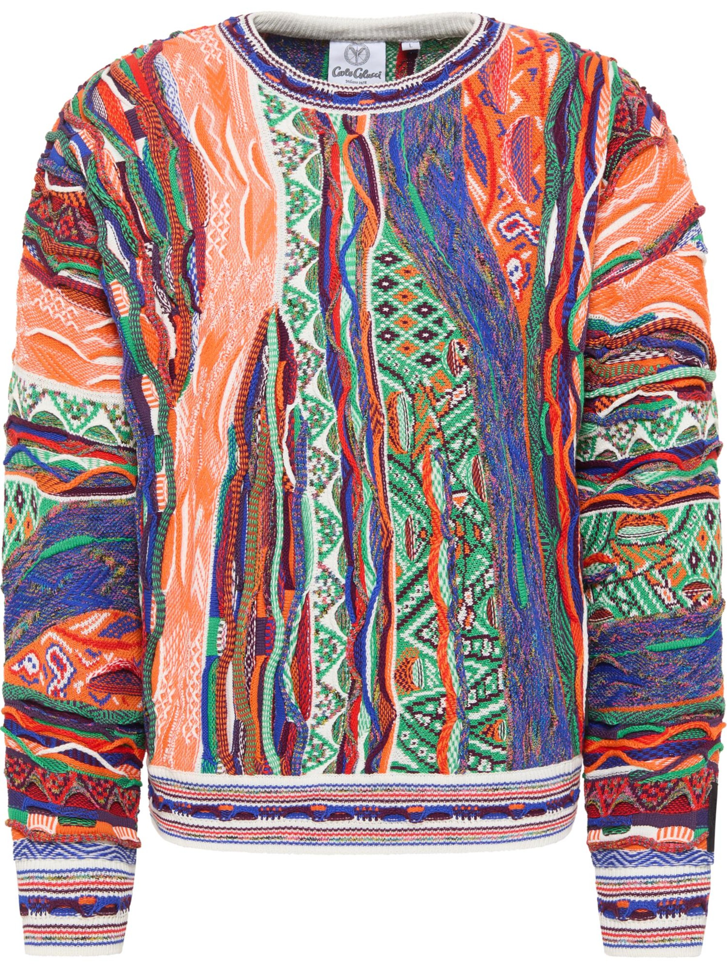 Pull-over ' Di Palo ' Carlo Colucci en mélange de couleurs : devant