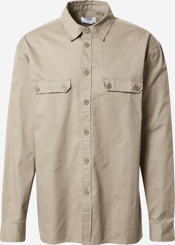 Regular fit Camicia 'Jeremias' di ABOUT YOU x Kevin Trapp in beige: frontale