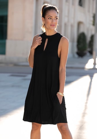 LASCANA Summer Dress in Black: front