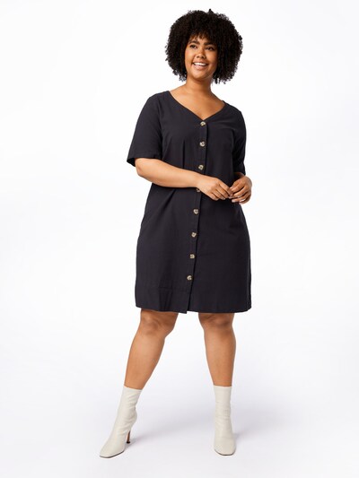Rochie 'JEASY' Zizzi pe negru, Vizualizare model