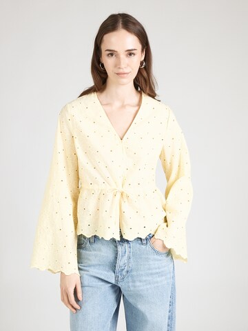 PIECES Bluzka 'PCArmorine' w kolorze żółty: przód
