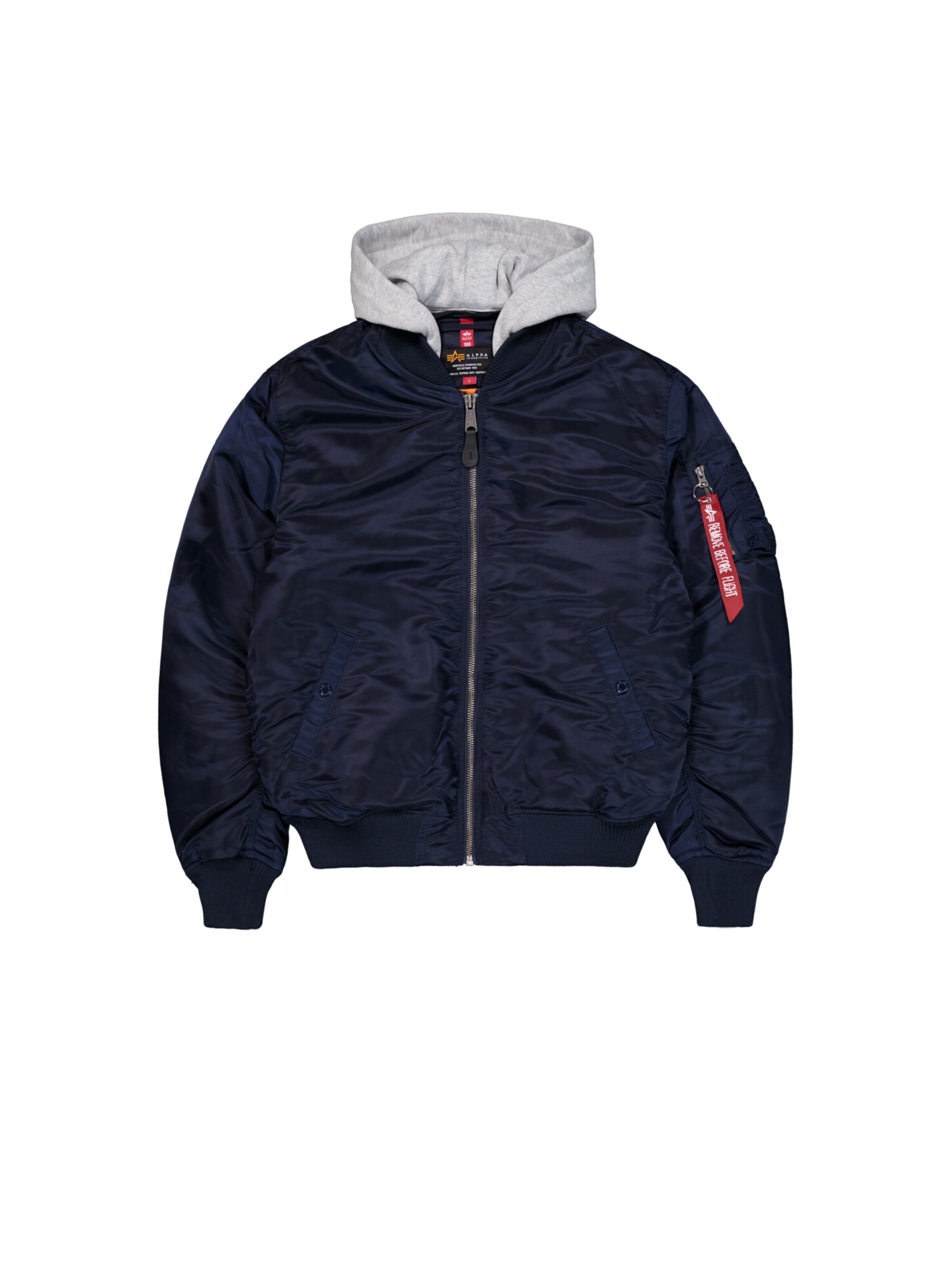 ALPHA INDUSTRIES Between-Season Jacket 'MA-1 ZH' in Blue: front
