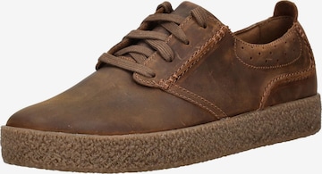 Chaussure à lacets CLARKS en marron : devant