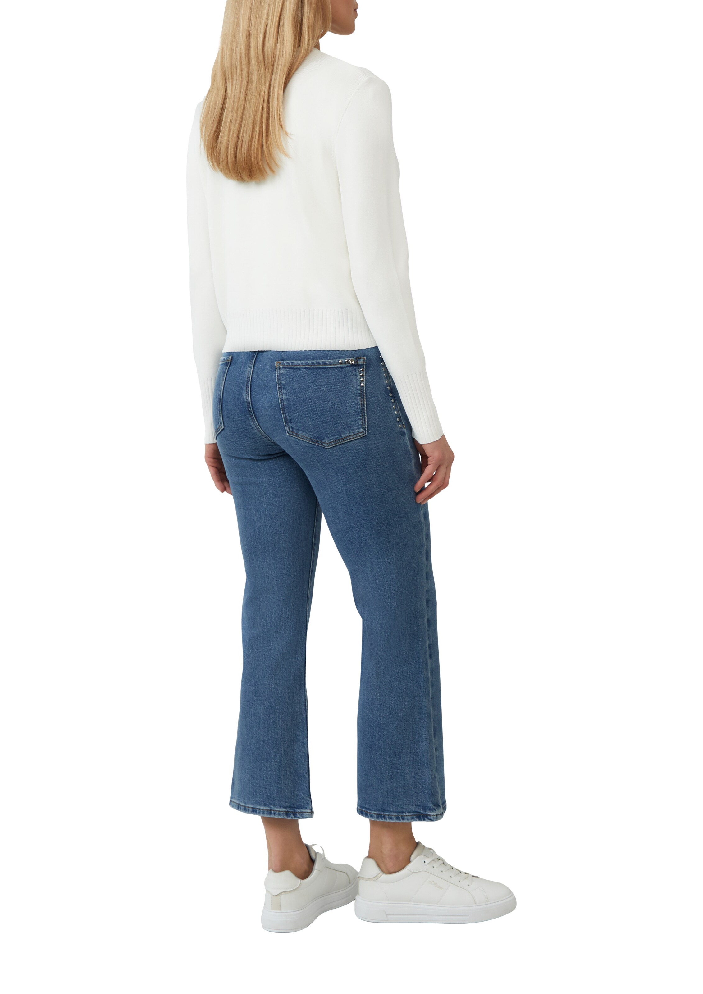 s.Oliver BLACK LABEL Flared Jeans 'Selina' in Blau