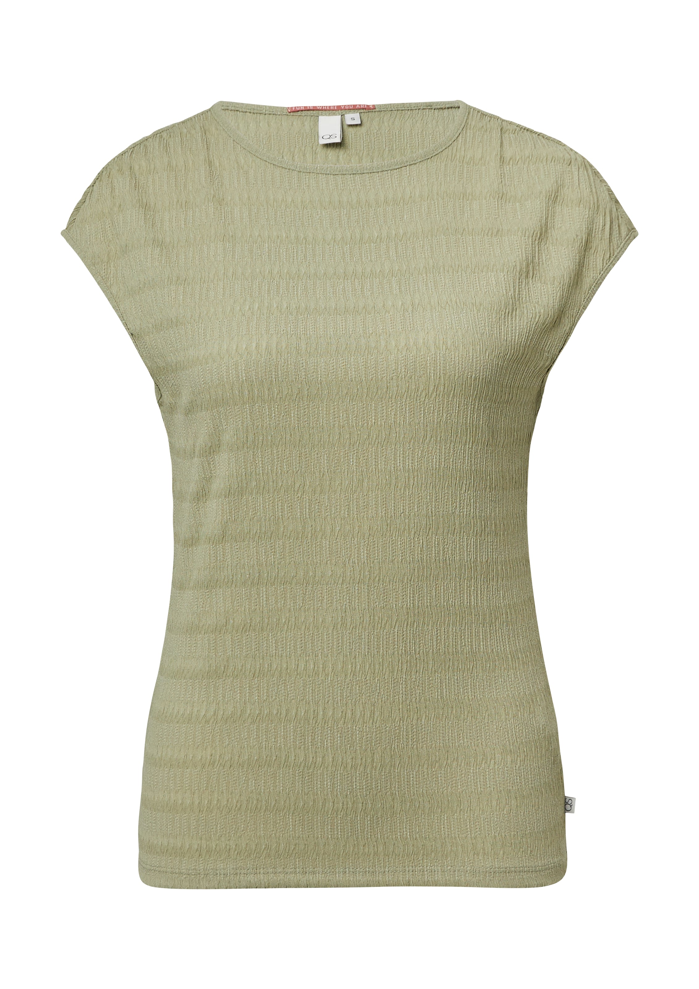 T-shirt QS en vert : devant