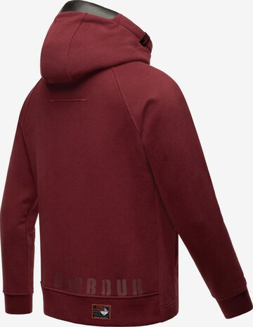 STONE HARBOUR - Sudadera con cremallera 'Finn Luca' en rojo