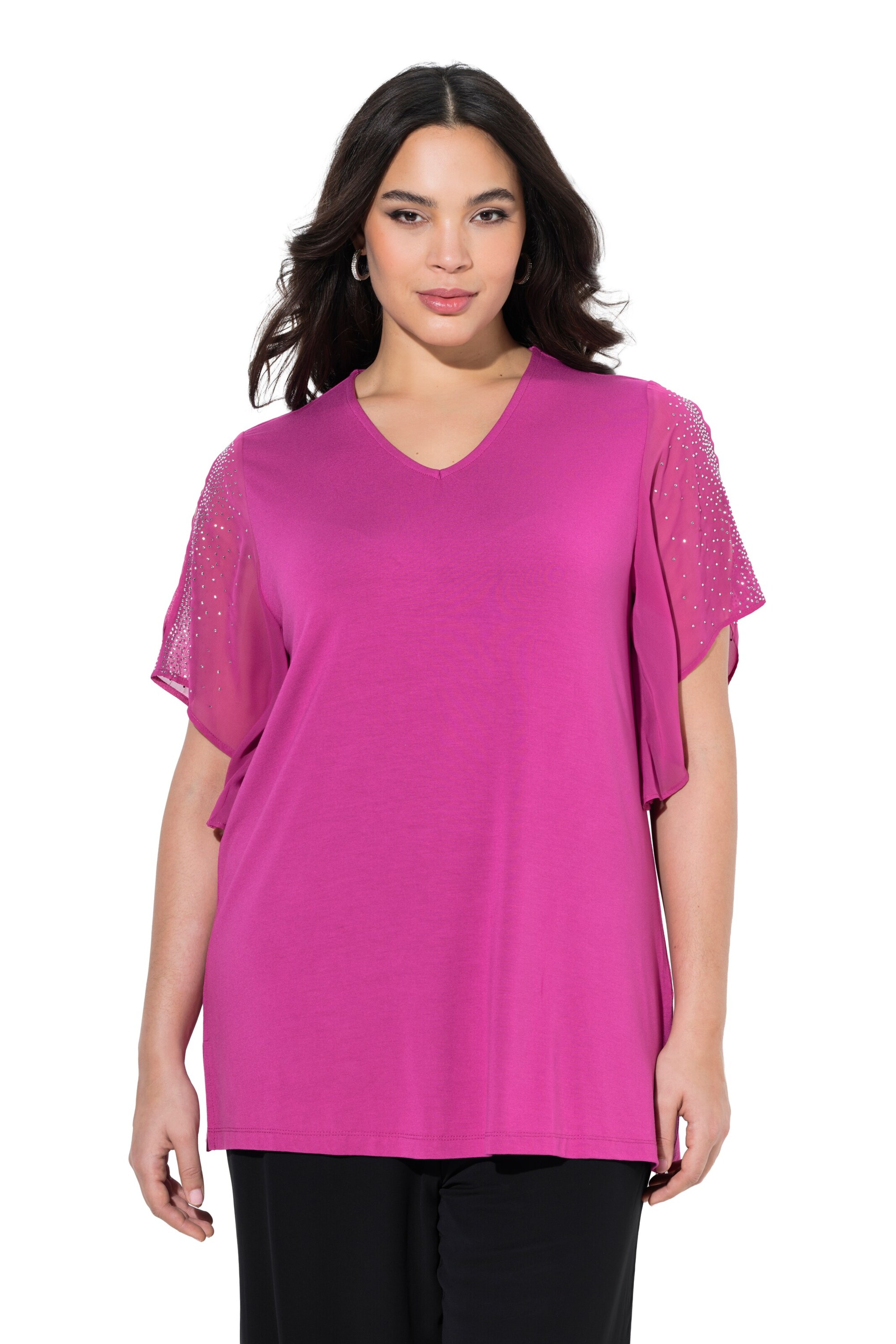 Ulla Popken Tunic in Pink: front