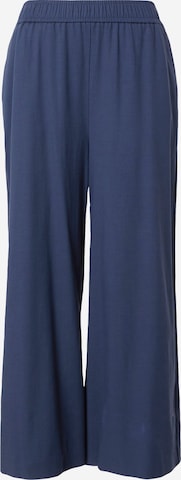 COMMA Wide leg Broek in Blauw: voorkant