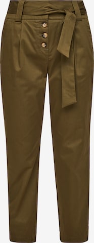 COMMA Tapered Broek in Groen: voorkant