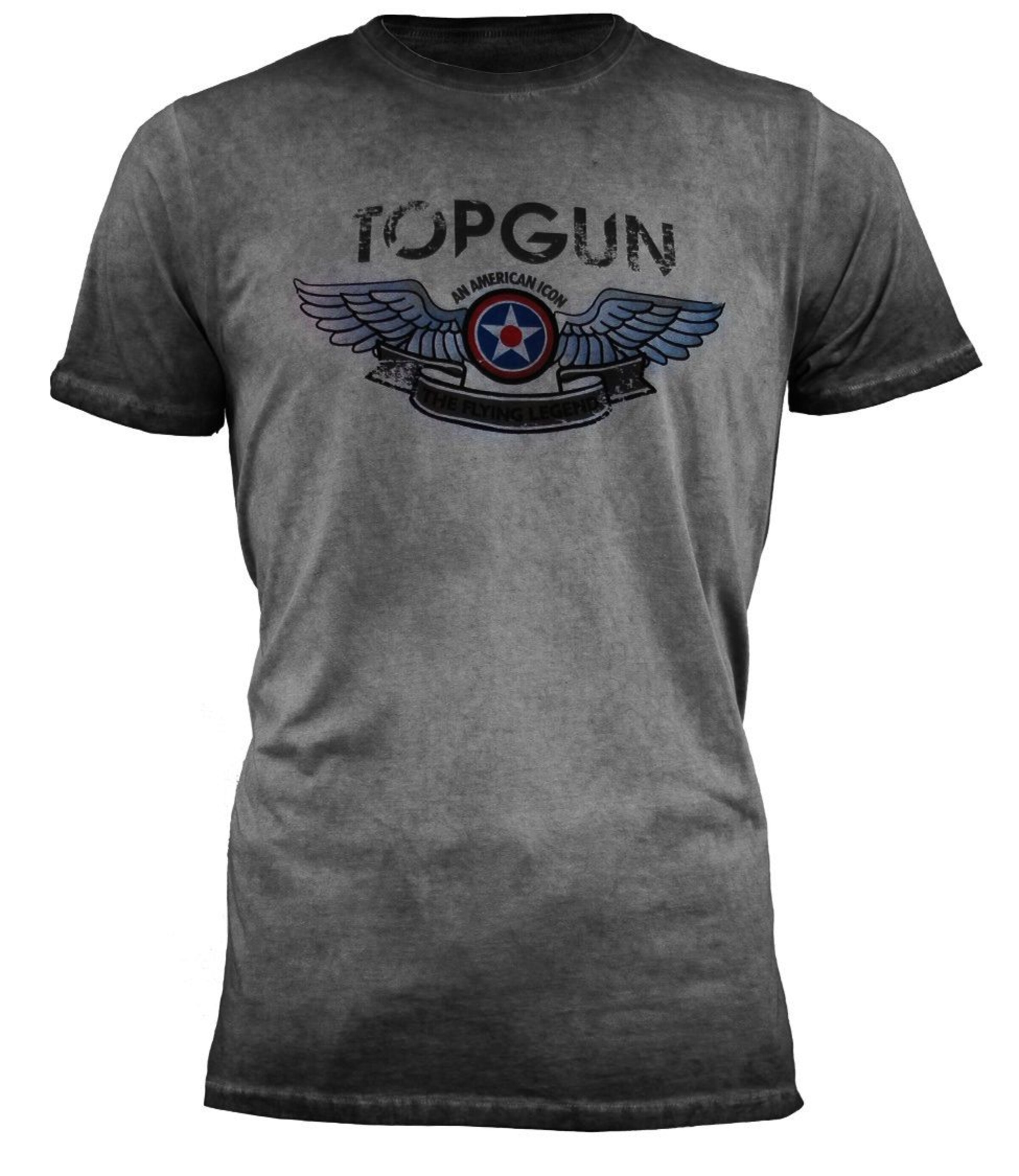 TOP GUN Shirt in Grau: Vorderseite