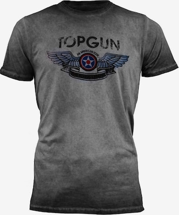 TOP GUN Shirt in Grijs: voorkant