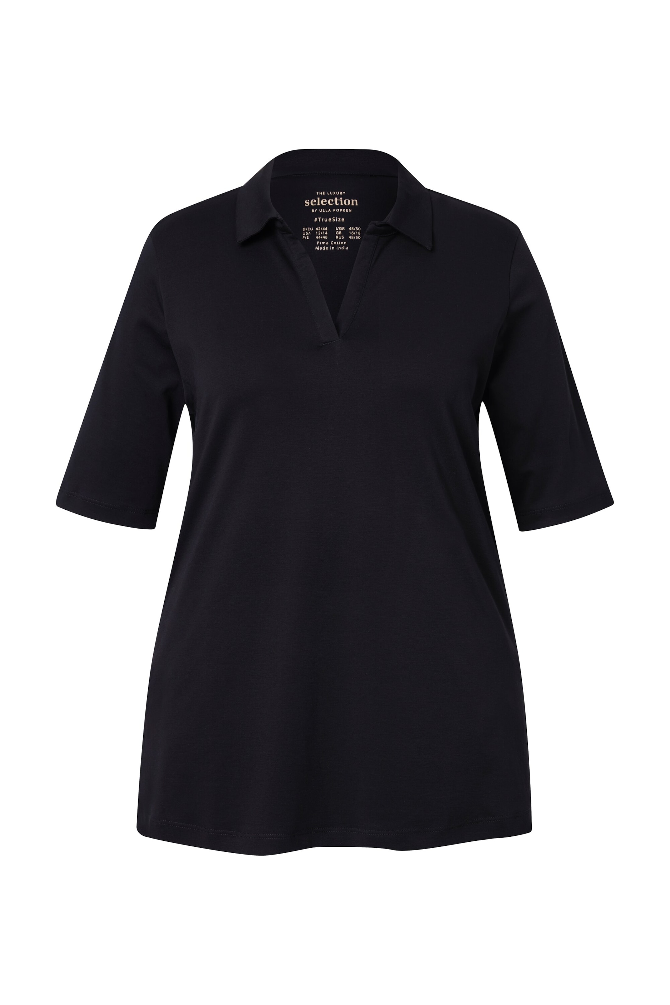 Ulla Popken Tričko – černá: přední strana