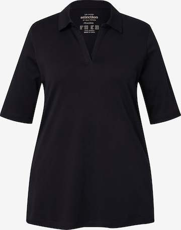 Tricou de la Ulla Popken pe negru: față