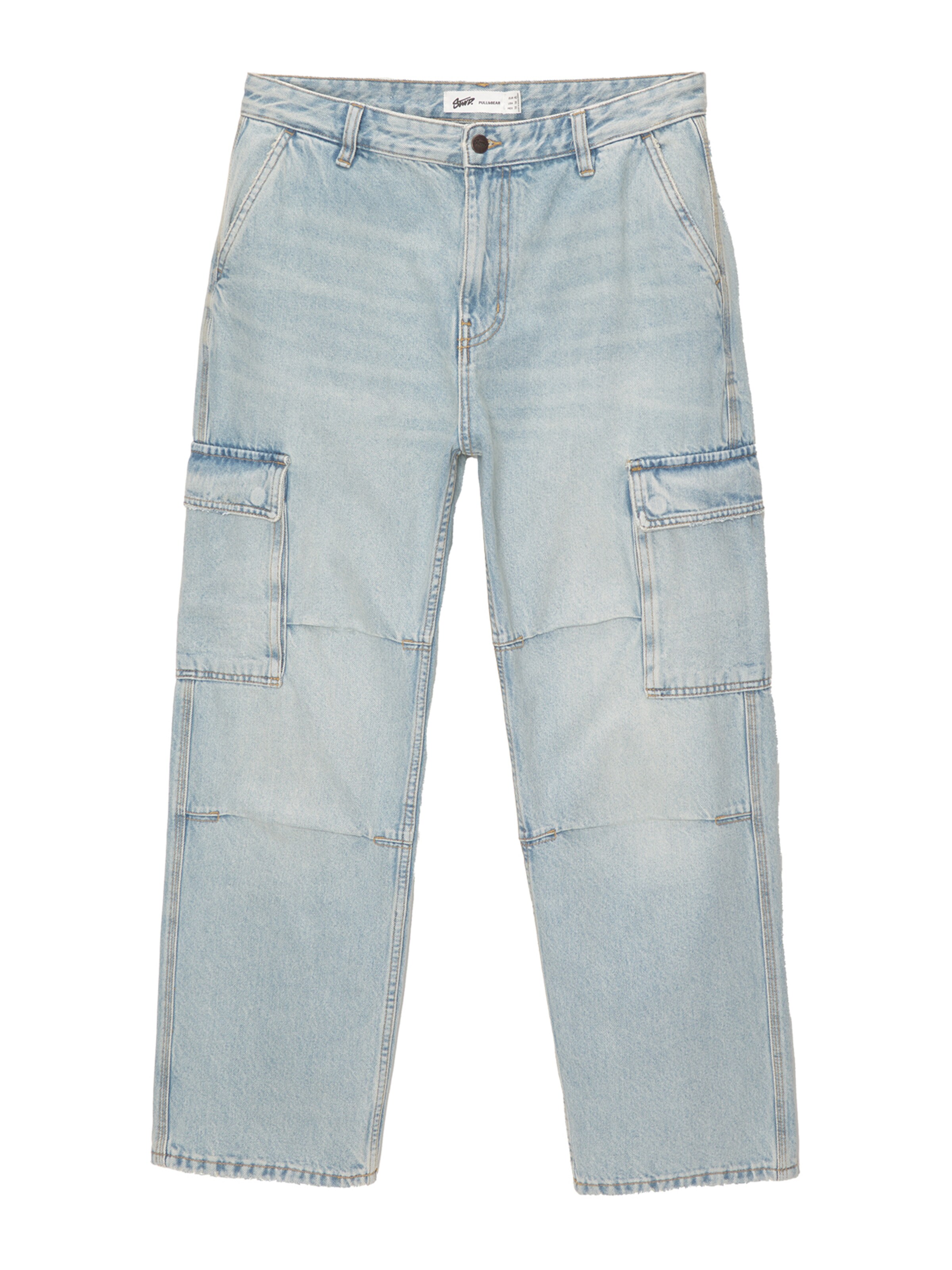 Loosefit Jeans cargo di Pull&Bear in blu: frontale