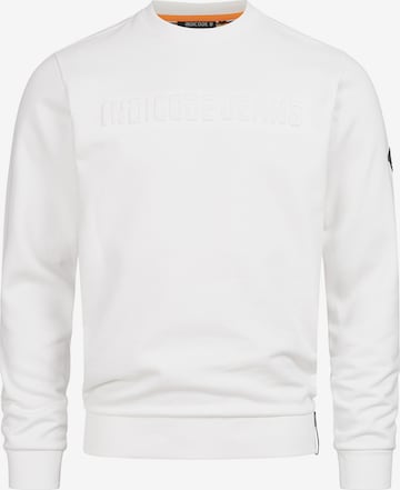 Sweat-shirt ' Avant ' INDICODE JEANS en blanc : devant