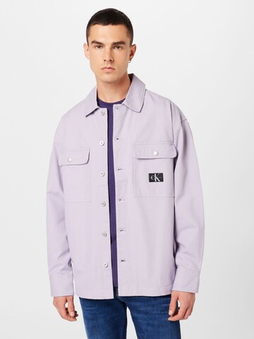 Veste mi-saison Calvin Klein Jeans en violet : devant