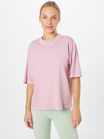 Reebok Shirt in Lila: voorkant