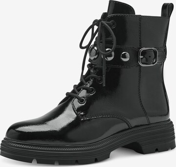 TAMARIS Lace-Up Ankle Boots in Black: front