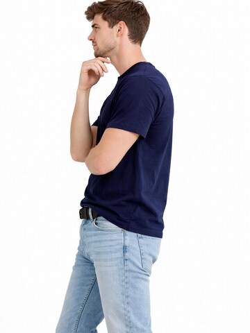 A Question Of (AQO) Shirt 'Anders Tee Garment Dyed' in Blue