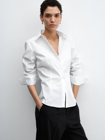 MANGO Blouse 'SOFIA' in Wit: voorkant