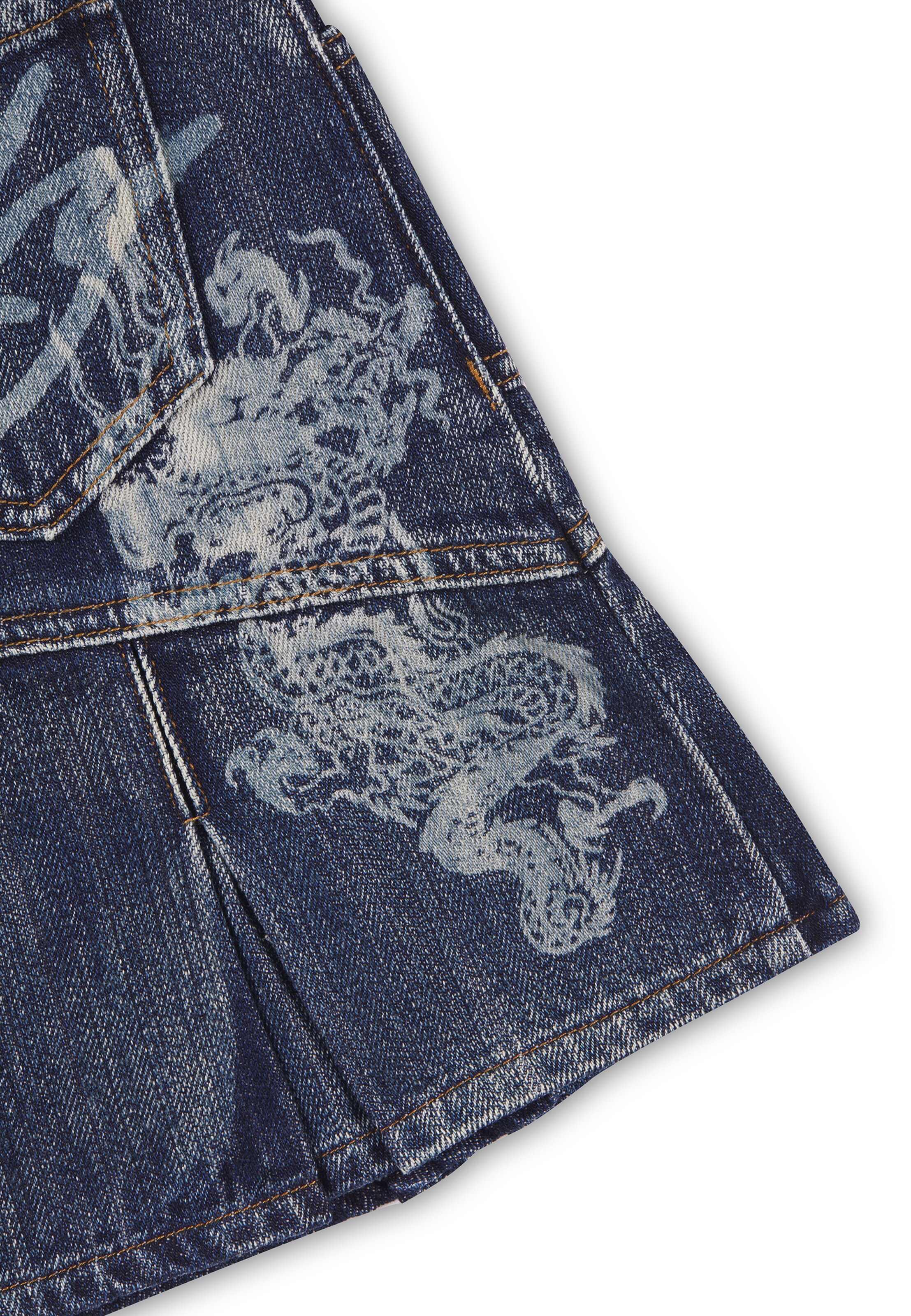 Ed Hardy Юбка 'Flaming Dragon' в Синий