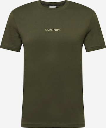 Calvin Klein - Camiseta en verde: frente