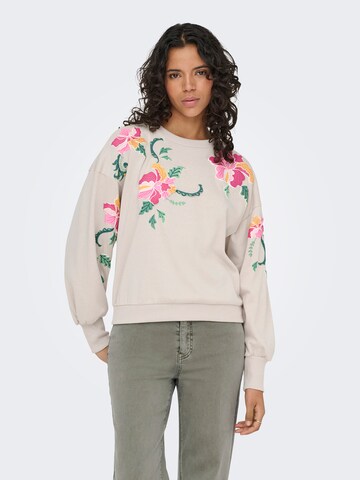 ONLY - Sweatshirt 'ONLBROOKE' em cinzento