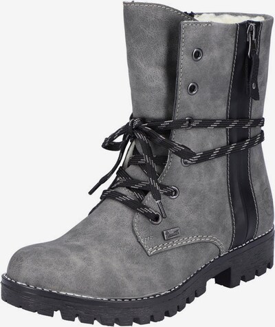 Rieker Lace-up bootie in mottled grey / Black, Item view