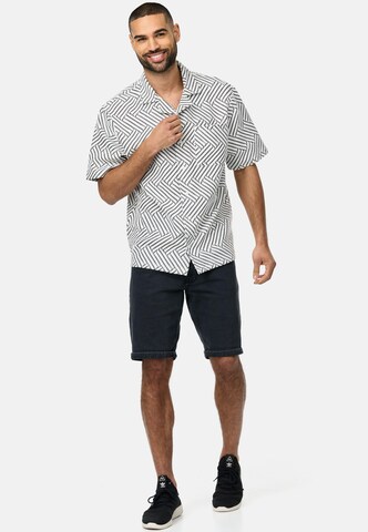 INDICODE JEANS Regular Fit Hemd 'Provo' in Weiß