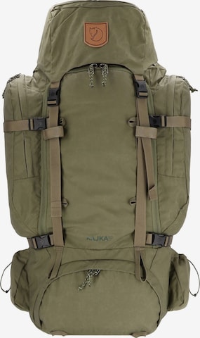 Zaino sportivo 'Kajka 85' di Fjällräven in verde: frontale