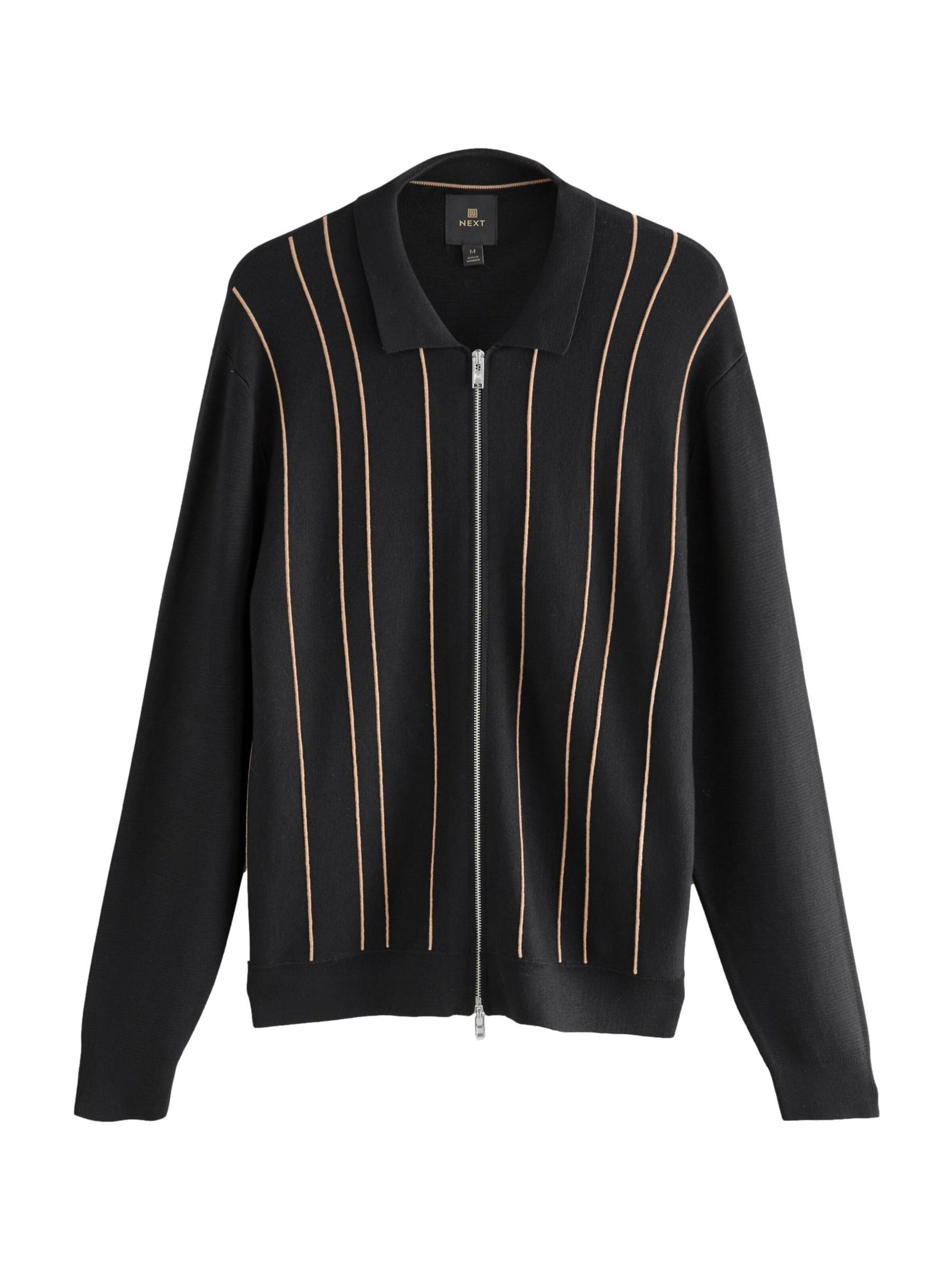 Next Πλεκτή ζακέτα σε μαύρο: μπροστά