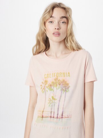 WLD T-shirt 'House of Memories' i rosa