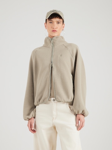 Jachetă  fleece 'Cali' de la Embassy of Bricks and Logs pe verde: față