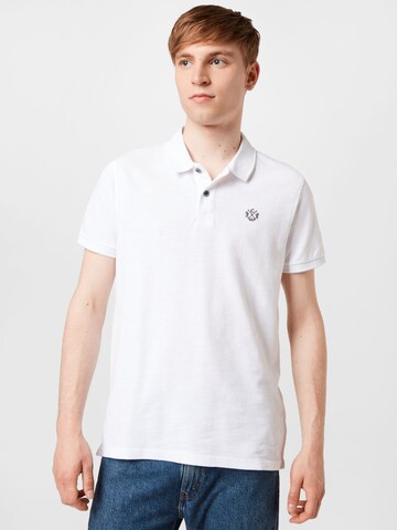 CAMP DAVID Shirt in White: front