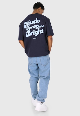 Dropsize Футболка 'Hustle Hard' в Синий
