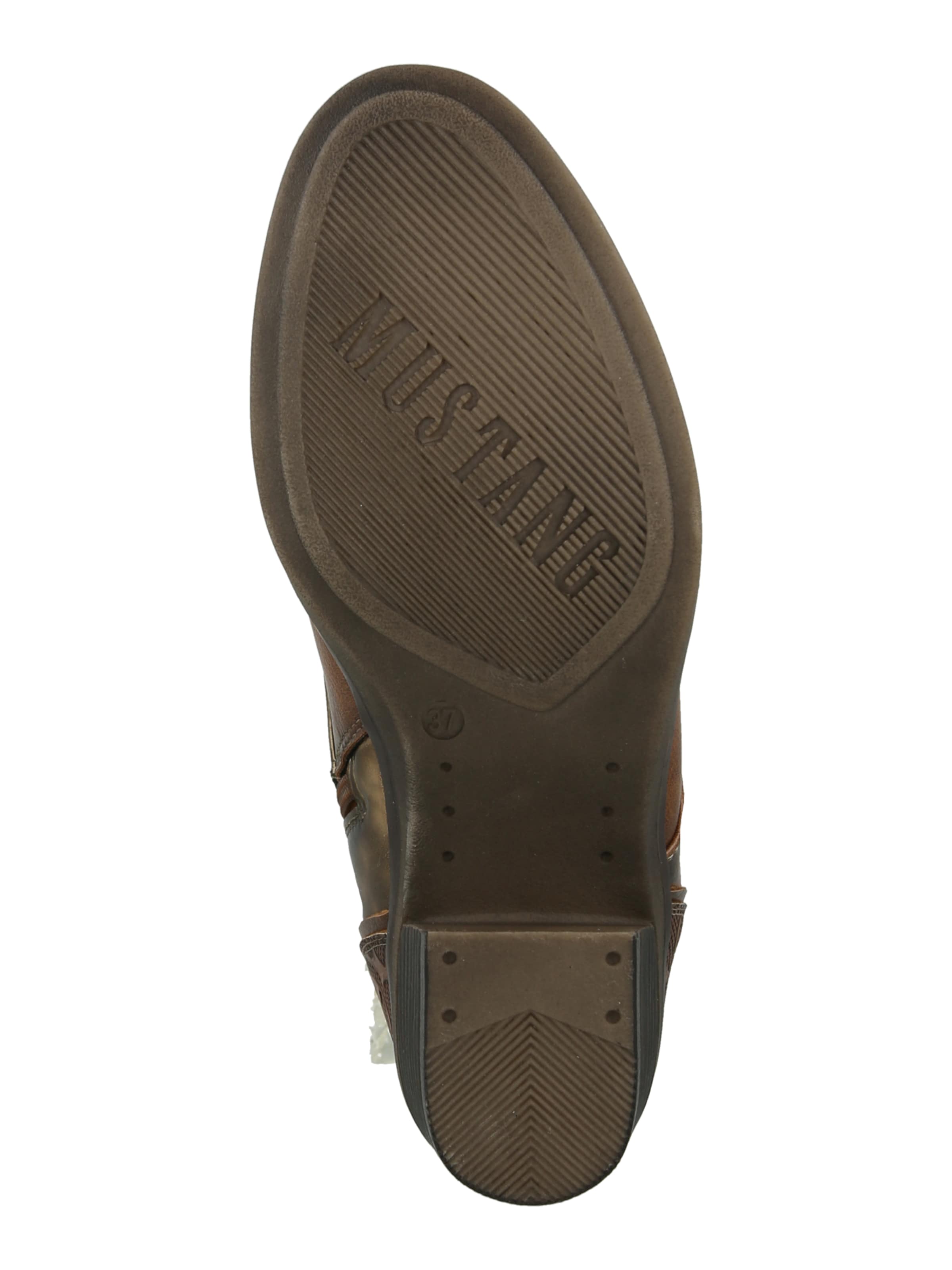 MUSTANG Ниски ботуши с връзки в кафяво