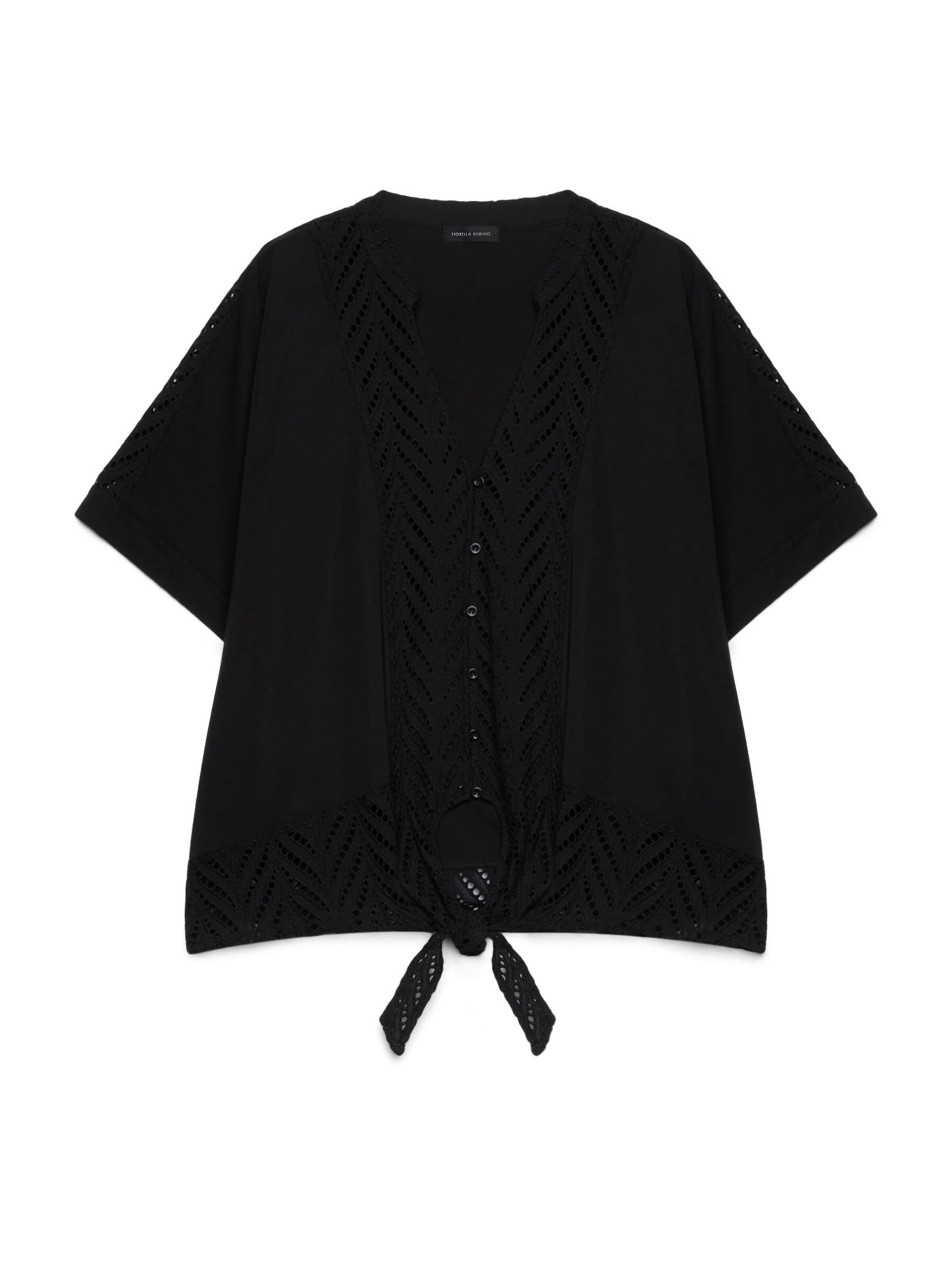 Fiorella Rubino Blouse in Black: front