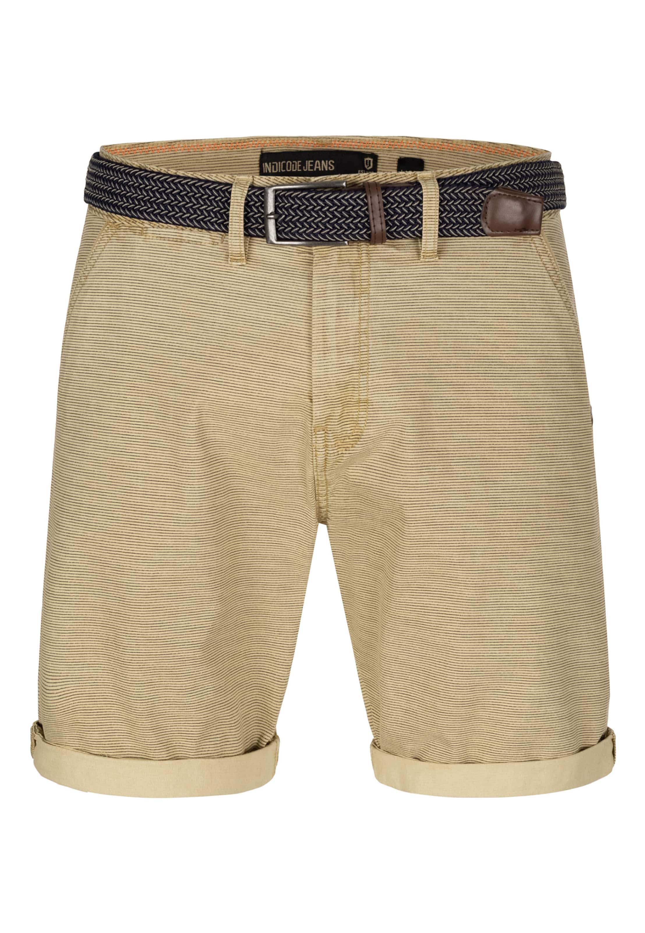 INDICODE JEANS Regular Chino 'Caedmon' in Bruin: voorkant