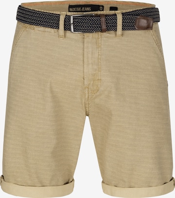 INDICODE JEANS Regular Chino Pants 'Caedmon' in Brown: front