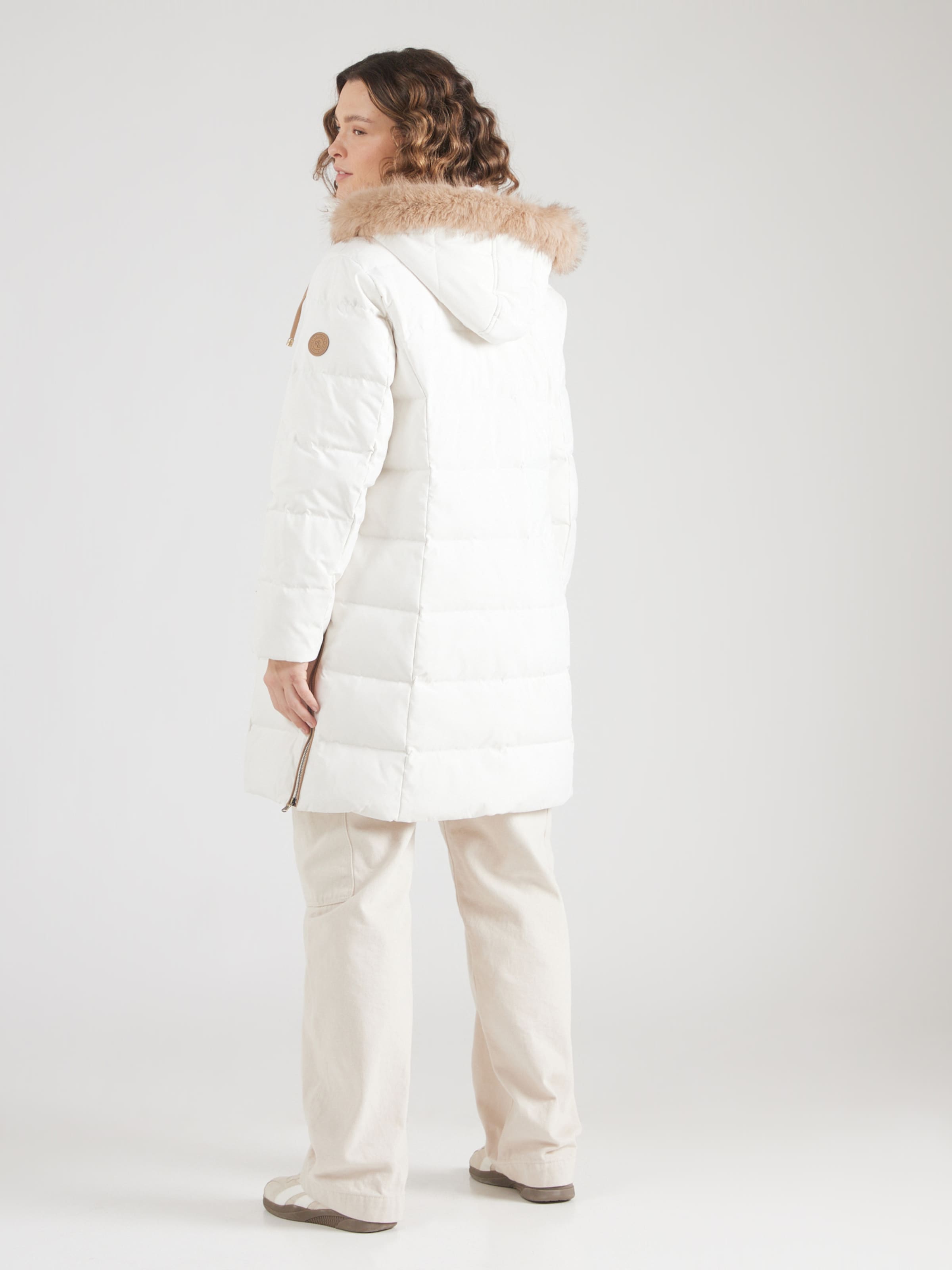 Lauren Ralph Lauren Plus Winter coat in Cream ABOUT YOU