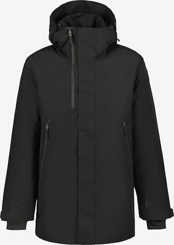 LUHTA Sportovní bunda 'Junes' – černá: přední strana