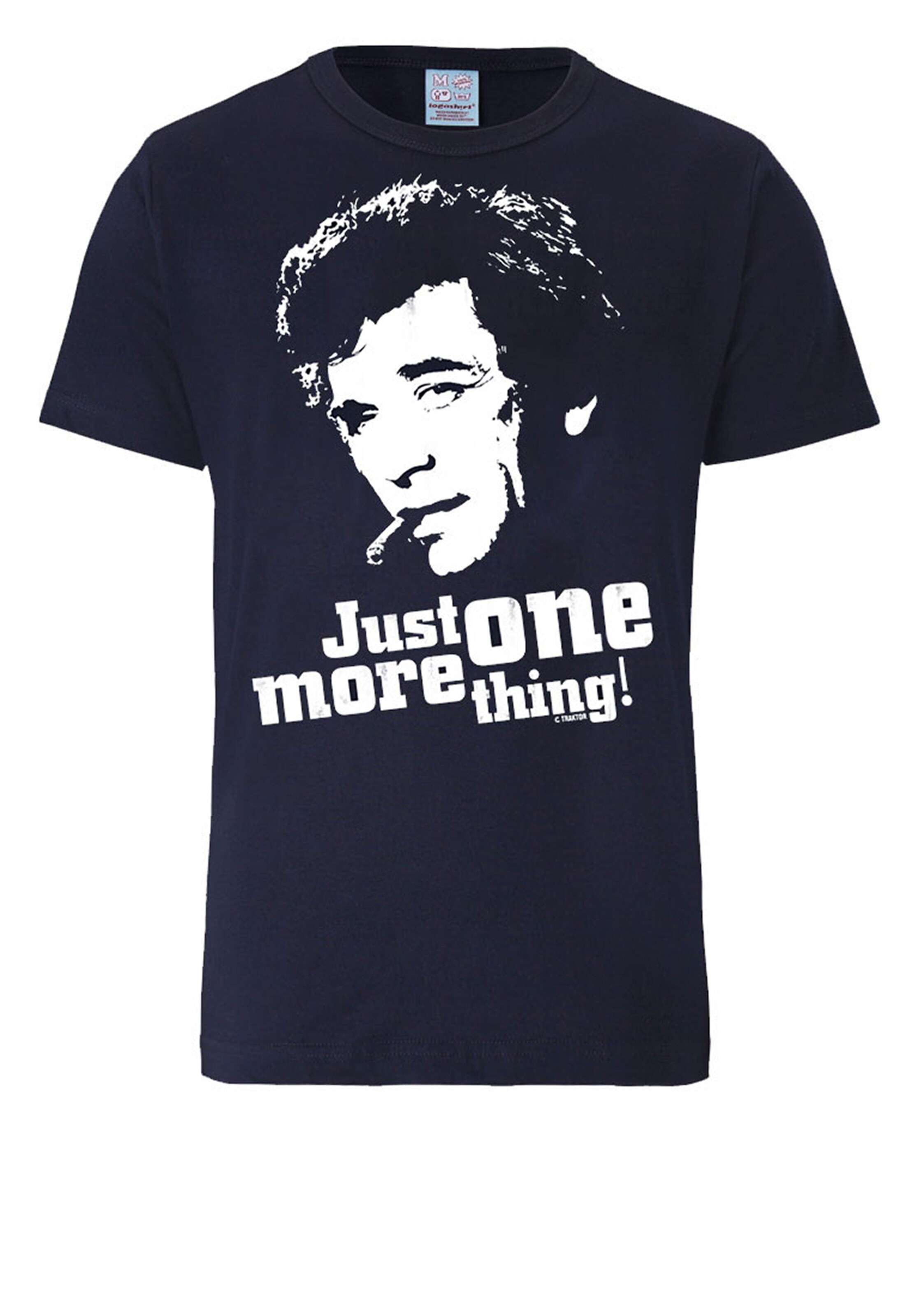 LOGOSHIRT Shirt 'Columbo - Just One More Thing' in Blue: front