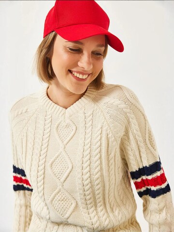 Pull-over 'Pullover' Bianco Lucci en beige