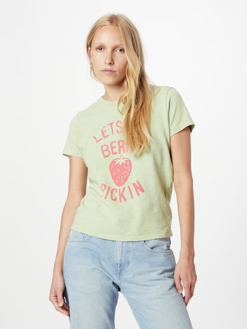 MOTHER Shirt 'THE LIL SINFUL' in Groen: voorkant
