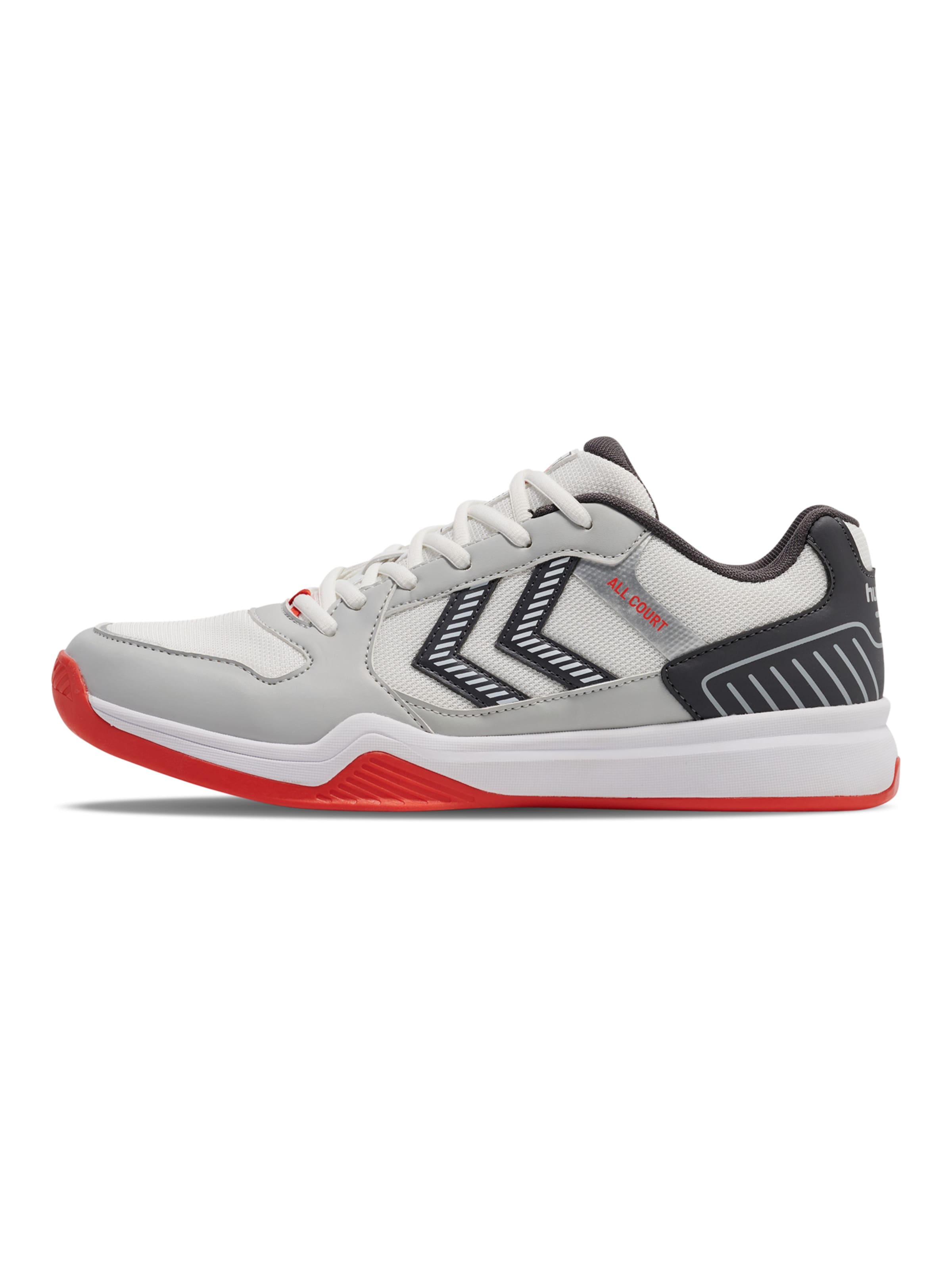 Hummel Sports shoe in 36 in Anthracite / Light grey / Blood red / White, Item view