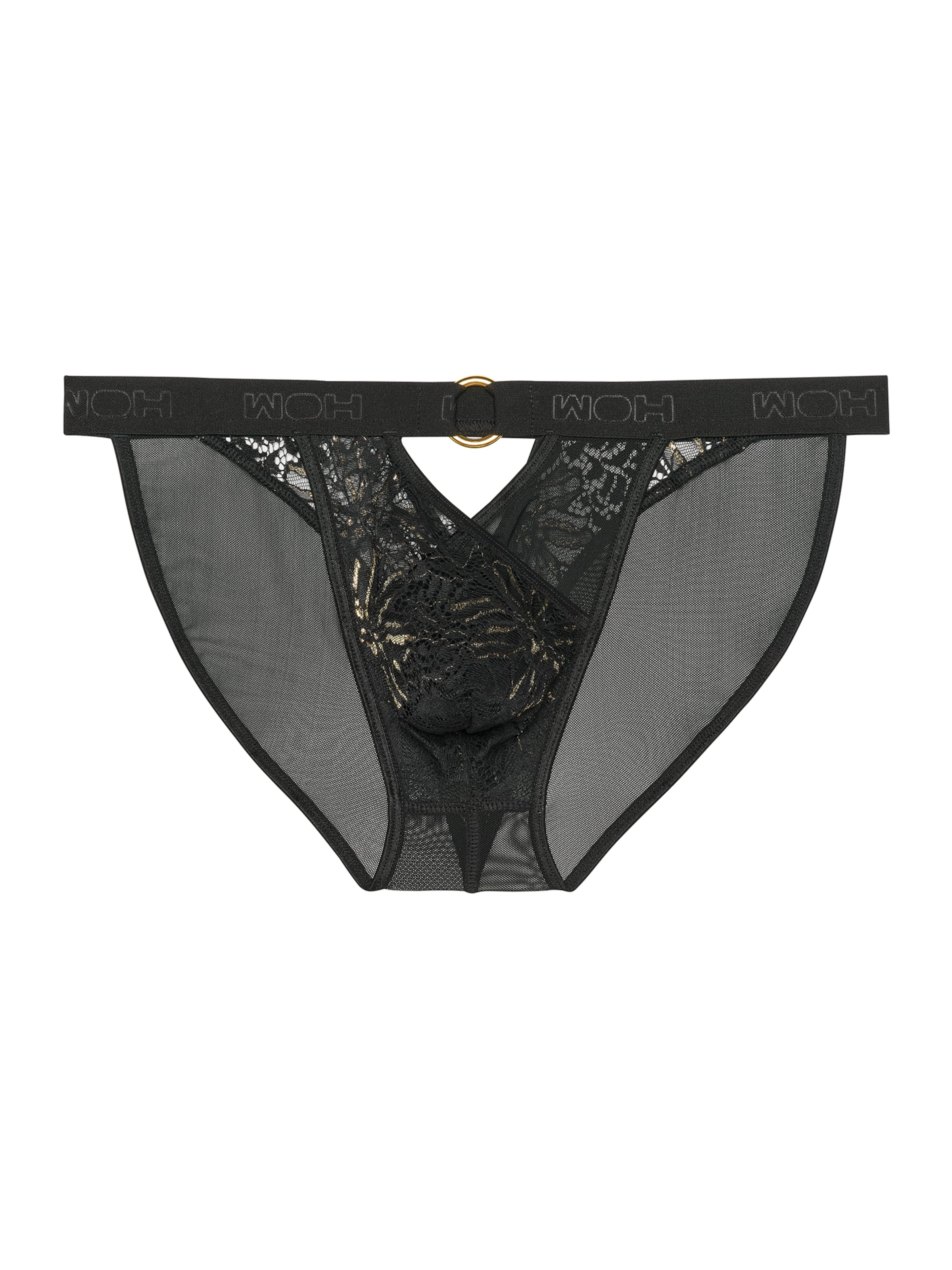 WOH Tanga ' Pure Seduction ' in Schwarz: Vorderseite