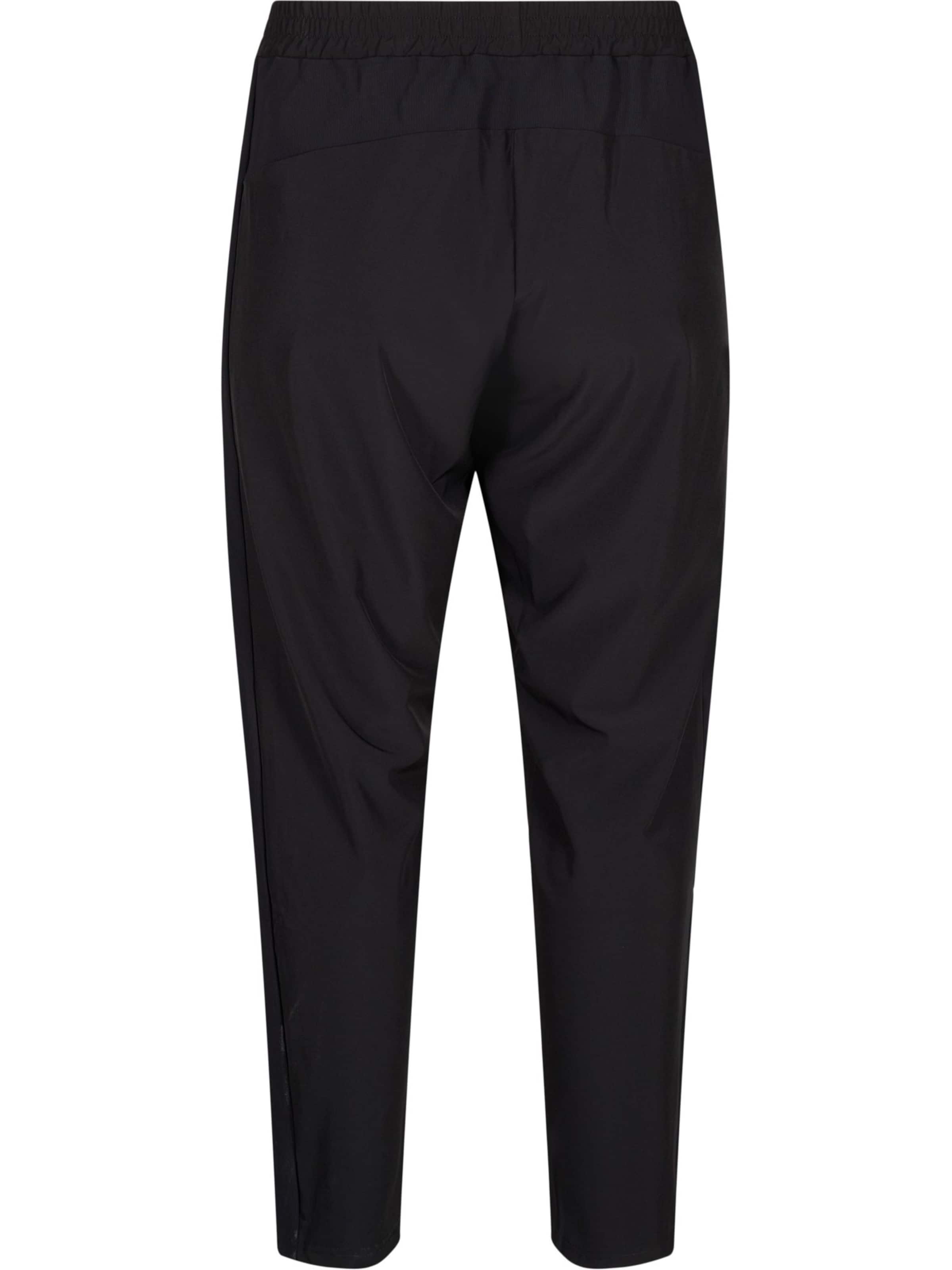 Active by Zizzi Regular Trousers 'CLARA' in Black