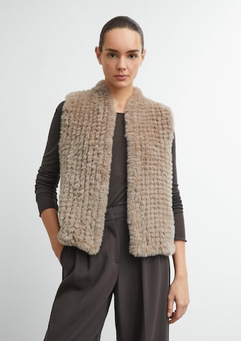 COMMA Weste in Braun: Vorderseite