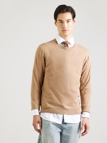 GANT Свитер 'CLASSIC' в Бежевый: спереди